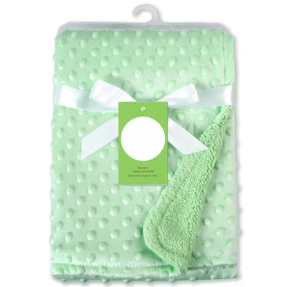 Baby Blanket & Swaddle Wrap – Newborn Thermal Soft Fleece Winter Bedding Set with Cotton Quilt | Infant Sleeping Cover