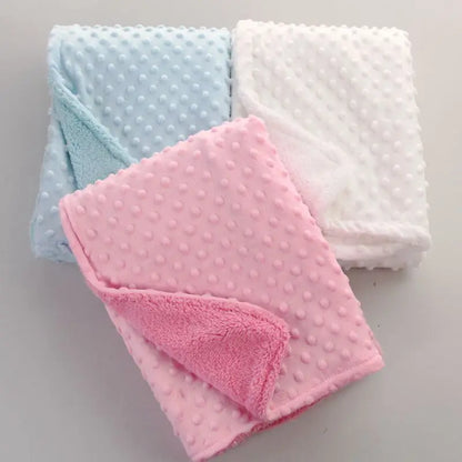 Baby Blanket & Swaddle Wrap – Newborn Thermal Soft Fleece Winter Bedding Set with Cotton Quilt | Infant Sleeping Cover
