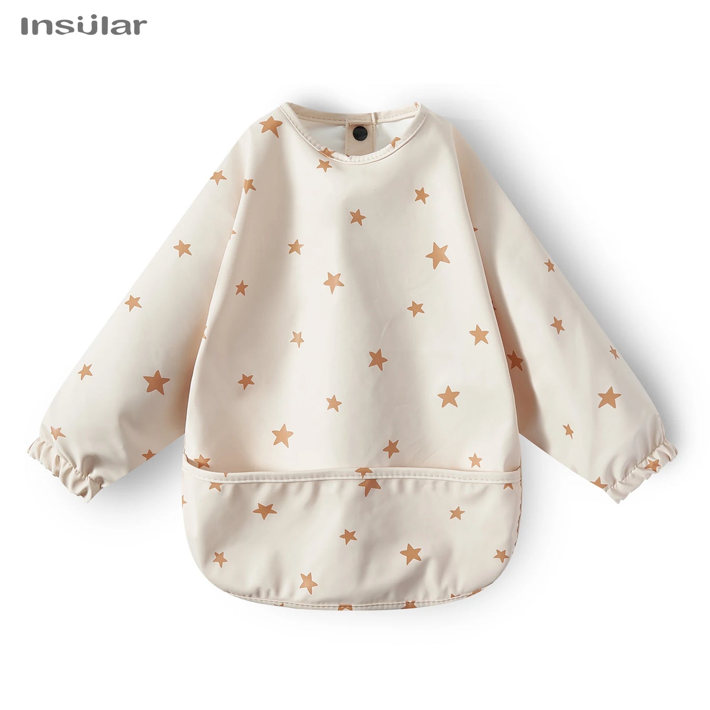 New Children Feeding Aprons – Waterproof Long Sleeve Baby Bib with Pocket | Full Cover Baby Bibs for Toddlers Boys & Girls
