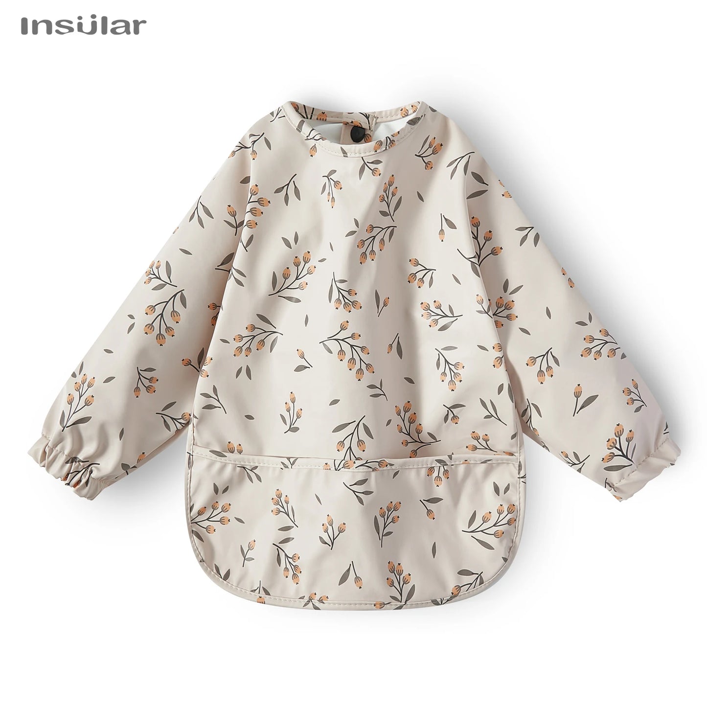 New Children Feeding Aprons – Waterproof Long Sleeve Baby Bib with Pocket | Full Cover Baby Bibs for Toddlers Boys & Girls