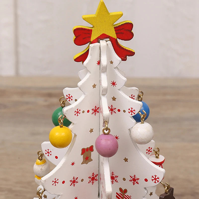 DIY Wooden Christmas Tree for Kids | Handmade 3D Stereo Scene Decoration | Children’s Christmas Ornaments & Holiday Craft