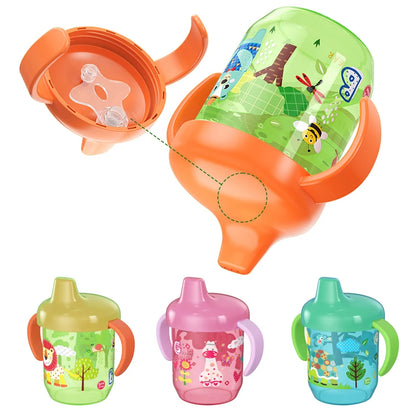 Cute Duckbill Baby Drinking Cup with Handles – BPA-Free Leakproof Infant Training Water Bottle with Flip Lid