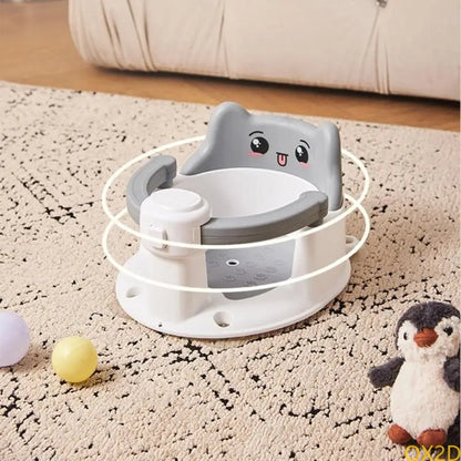 Infant Bathtub with Backrest Support – Baby Bath Tub for 6–15 Months, Non-Slip with Suction Cups, Easy to Remove