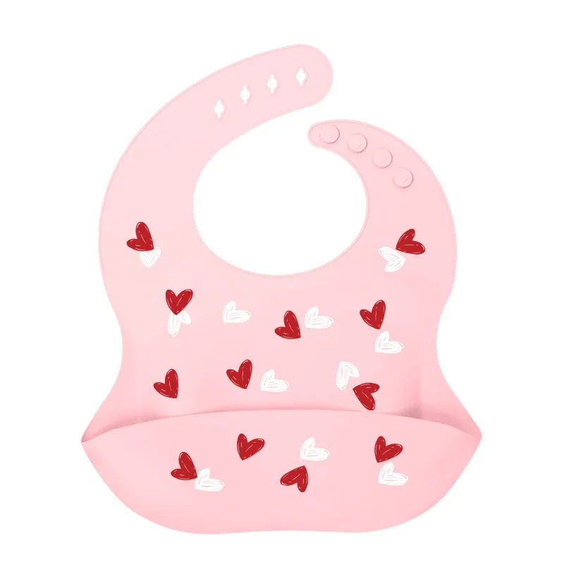 Baby Silicone Bib – Waterproof Feeding Bib for Infants & Toddlers | Adjustable, Fashionable Saliva Towel for Boys & Girls