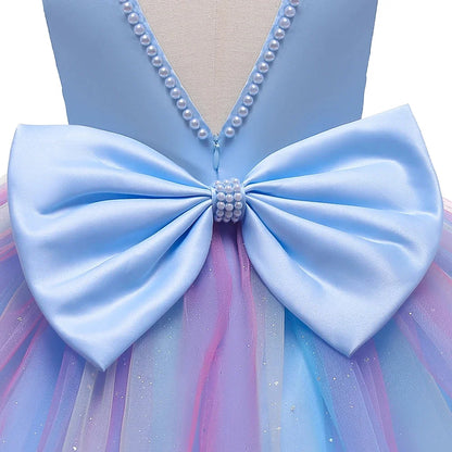 Baby Girls Christmas Princess Dress | Infant Christening & 1st Birthday Party Outfit | Newborn Wedding & Holiday Clothes