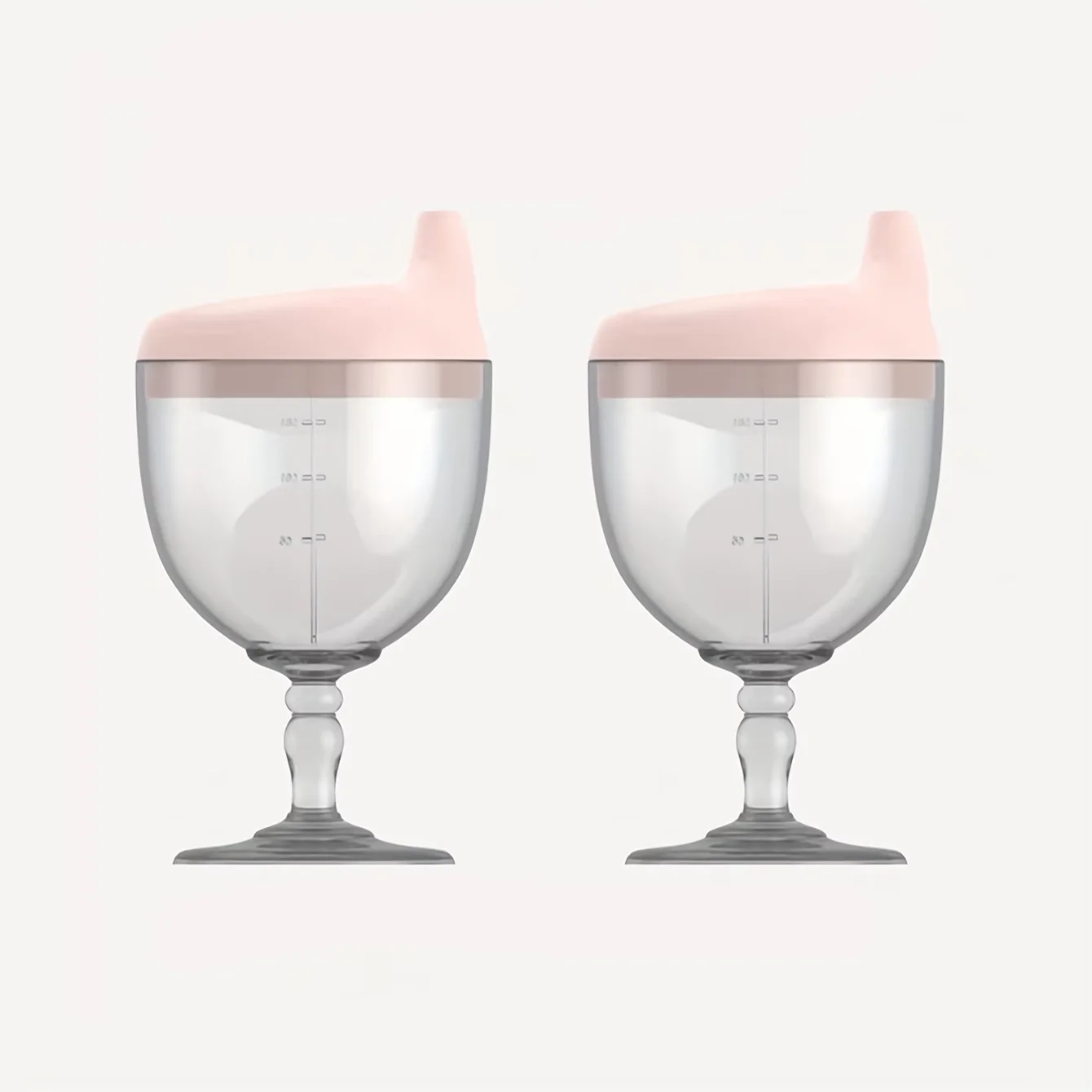 Fun Kids Party Cup – Baby Wine Sippy Cup for Juice, Milk & Water | Plastic Goblet Chalice Training Cup for Birthday Parties