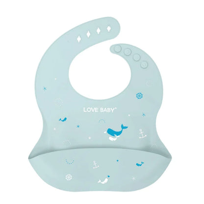 Baby Silicone Bib – Waterproof Feeding Bib for Infants & Toddlers | Adjustable, Fashionable Saliva Towel for Boys & Girls