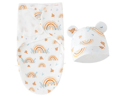 100% Cotton Baby Sleeping Bag – Newborn Swaddle Cocoon Envelope Blanket | Soft Sleepsack & Swaddling Wrap for Baby Girls