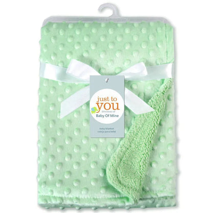Baby Blanket Warm Sleep Cover – Double Layer Swaddle Wrap & Thermal Fleece Sleepsack | Soft Newborn Bath Towel & Stroller Blanket