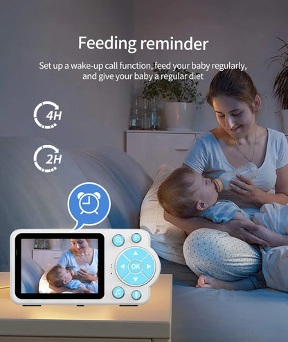 Baby Monitor with Camera – Two-Way Audio Intercom, Infrared Night Vision, Video Surveillance & Security Protection