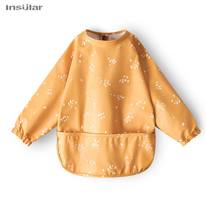 New Children Feeding Aprons – Waterproof Long Sleeve Baby Bib with Pocket | Full Cover Baby Bibs for Toddlers Boys & Girls
