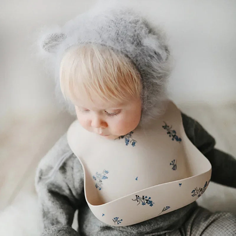 Fashionable Baby Silicone Bib – Adjustable Waterproof Feeding Cloth & Saliva Towel | Newborn Infant Bibs for Boys & Girls