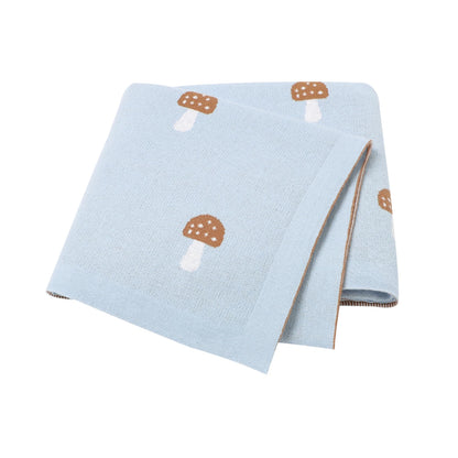 Baby Blanket Breathable Cotton Knit Swaddle Wrap – 100×80cm Newborn Receiving Blanket for Boys & Girls, Stroller & Nursery Quilt