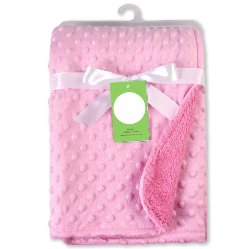 Baby Blanket & Swaddle Wrap – Newborn Thermal Soft Fleece Winter Bedding Set with Cotton Quilt | Infant Sleeping Cover