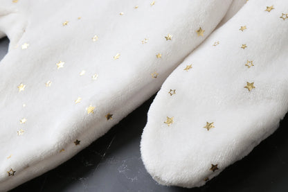 AYNIGIELL Newborn Baby Christmas Clothes | Plush Winter Romper Jumpsuit | Infant Boys Girls Warm Holiday Outfit