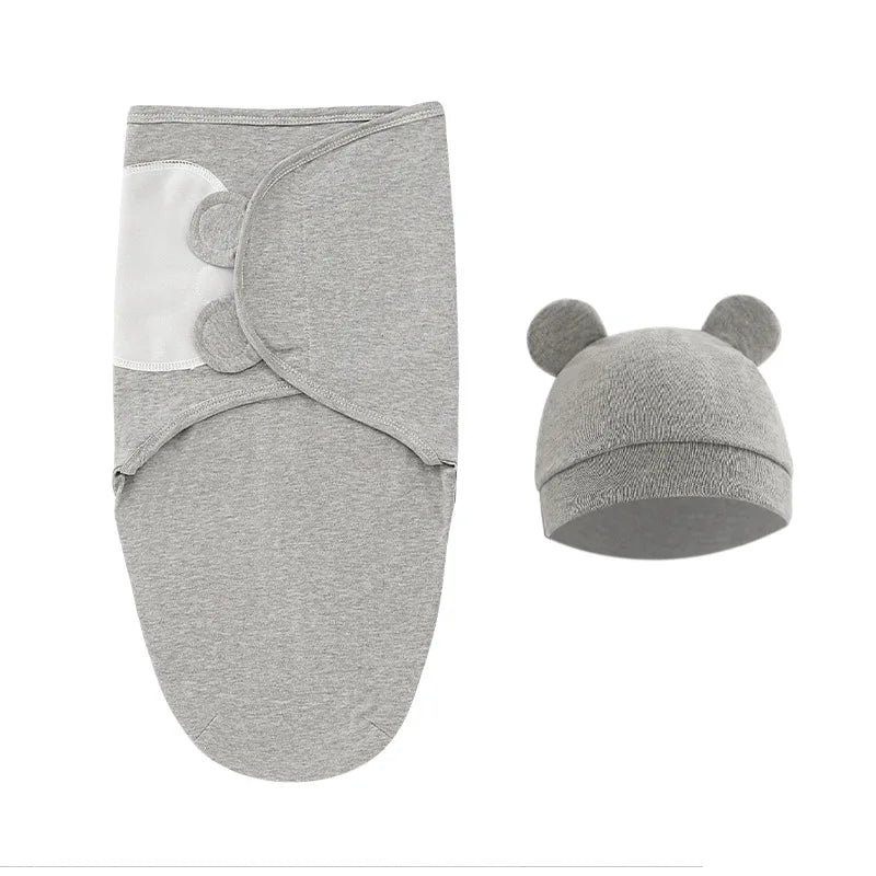 100% Cotton Baby Sleeping Bag – Newborn Swaddle Cocoon Envelope Blanket | Soft Sleepsack & Swaddling Wrap for Baby Girls