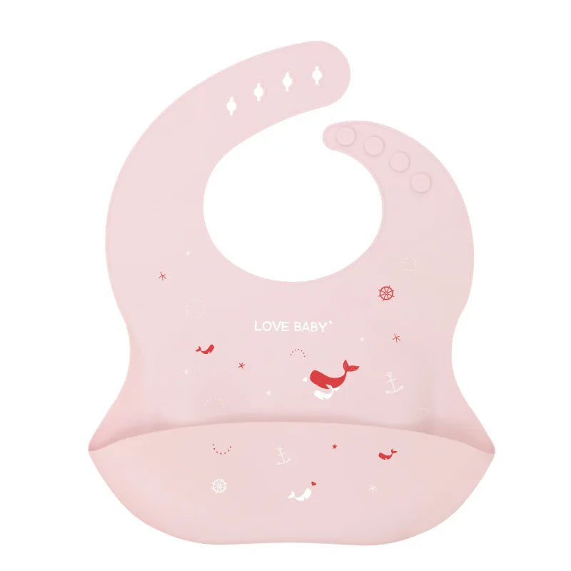 Baby Silicone Bib – Waterproof Feeding Bib for Infants & Toddlers | Adjustable, Fashionable Saliva Towel for Boys & Girls