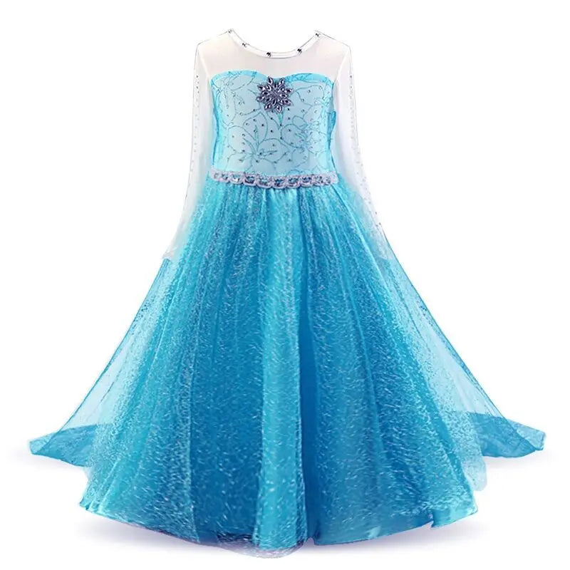 Cinderella Belle Princess Costume Dress for Girls | Rapunzel Cosplay Outfit | Kids Halloween Disguise, Christmas & Birthday Party Clothes