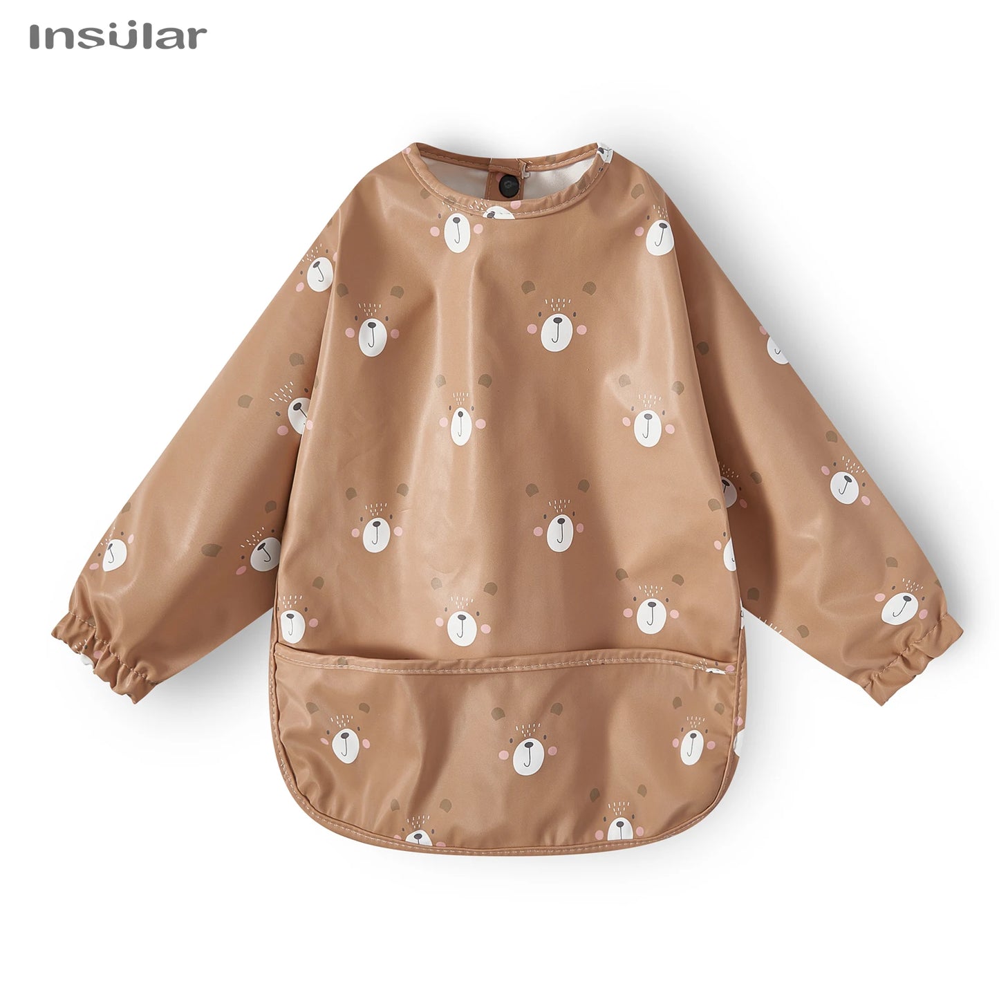 New Children Feeding Aprons – Waterproof Long Sleeve Baby Bib with Pocket | Full Cover Baby Bibs for Toddlers Boys & Girls