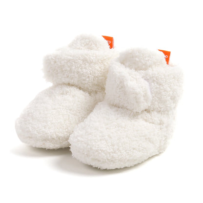 Baby Halloween Pumpkin Booties | Infant Newborn Sock Shoes | Winter Warm Crib Shoes | First Walkers & Prewalkers