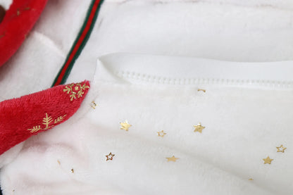 AYNIGIELL Newborn Baby Christmas Clothes | Plush Winter Romper Jumpsuit | Infant Boys Girls Warm Holiday Outfit