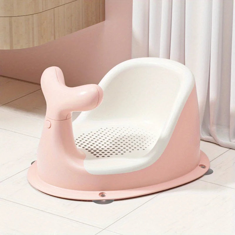 Real-time Temperature Silicone Baby Bathtub – Folding Non-Slip Infant Bath Bucket with Temperature Sensing for Safe Bathing