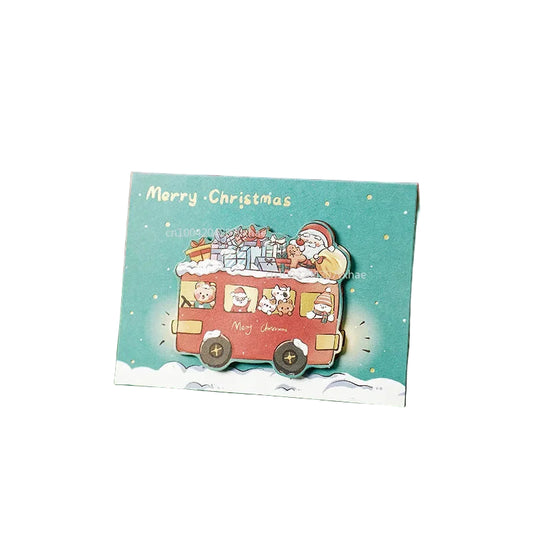 Mini Christmas Greeting Cards with Envelopes | Kids Xmas Blessing Postcards & New Year Gift Cards Party Supplies
