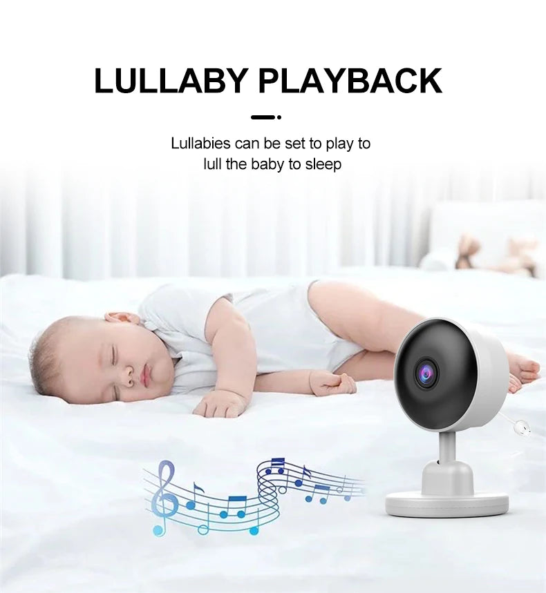 Baby Monitor with Camera – Two-Way Audio Intercom, Infrared Night Vision, Video Surveillance & Security Protection