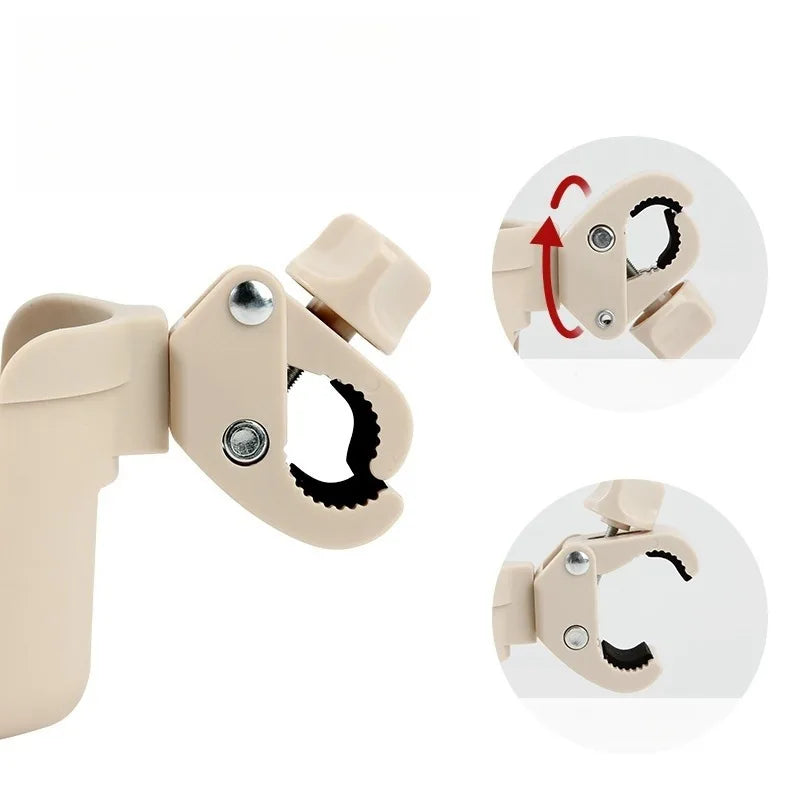Pram Cup Holder & Phone Holder – Universal Stroller Bottle Holder with Anti-Slip Design | Baby Pram Accessories for Drinks & Mobile