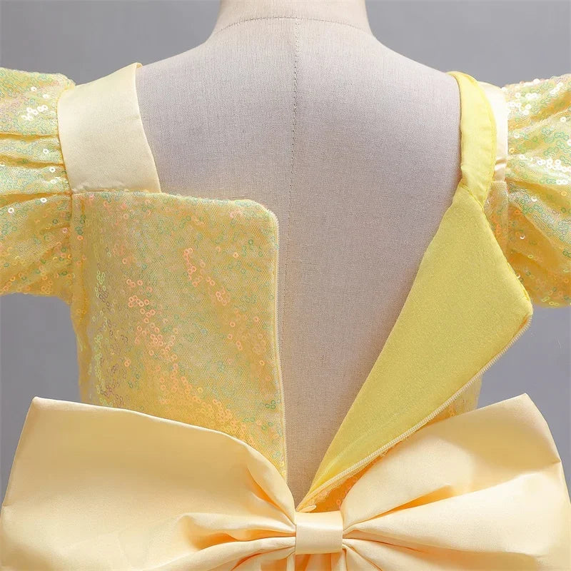 Cinderella Belle Princess Costume Dress for Girls | Rapunzel Cosplay Outfit | Kids Halloween Disguise, Christmas & Birthday Party Clothes