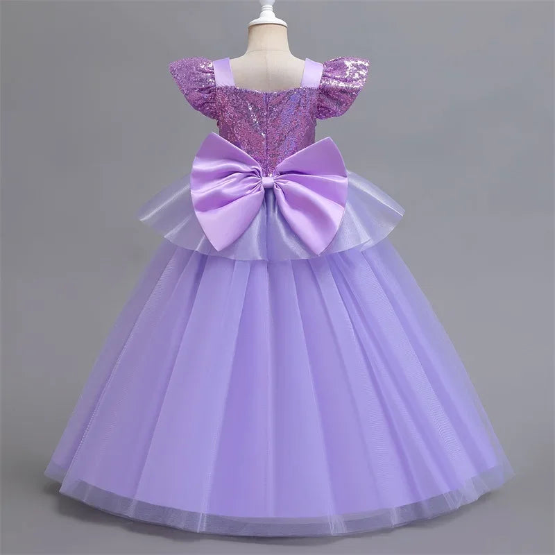 Cinderella Belle Princess Costume Dress for Girls | Rapunzel Cosplay Outfit | Kids Halloween Disguise, Christmas & Birthday Party Clothes