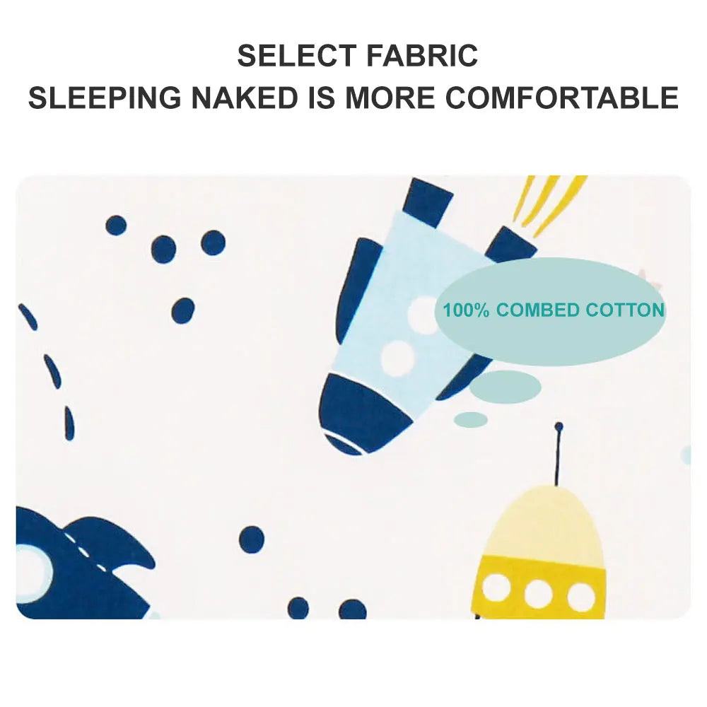 Baby Cartoon Split-Legged Sleepsack – Thickened Children’s Sleeping Bag with Detachable Sleeves for Boys & Girls, Autumn & Winter