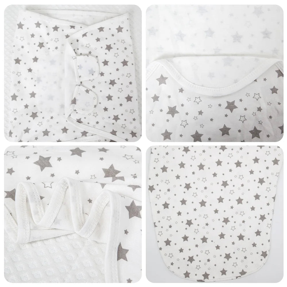 100% Cotton Baby Sleeping Bag – Newborn Swaddle Cocoon Envelope Blanket | Soft Sleepsack & Swaddling Wrap for Baby Girls