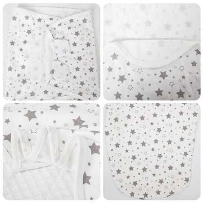 100% Cotton Baby Sleeping Bag – Newborn Swaddle Cocoon Envelope Blanket | Soft Sleepsack & Swaddling Wrap for Baby Girls