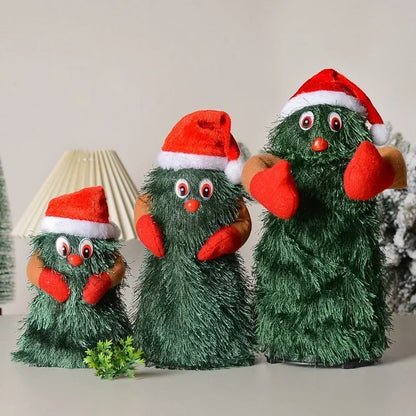 Dancing & Singing Christmas Tree Toy | Electric Plush Doll with Music | Cute Kids Green Plush, Xmas Home Decor & Holiday Gift