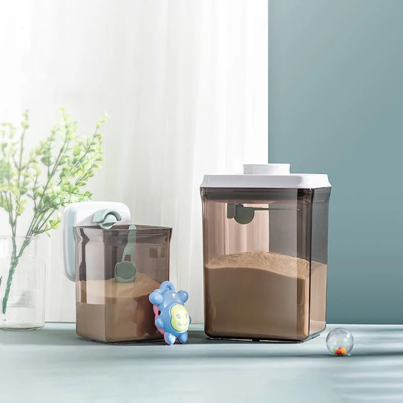 Light-Proof Milk Powder Sealed Can – Portable Snap-On Storage Bucket, Moisture-Proof Container for Baby Formula, Rice & Noodles