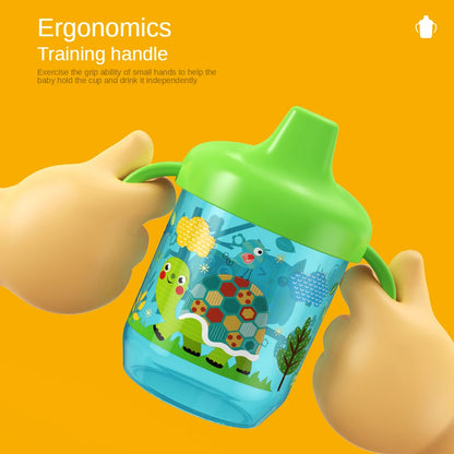 Cute Duckbill Baby Drinking Cup with Handles – BPA-Free Leakproof Infant Training Water Bottle with Flip Lid