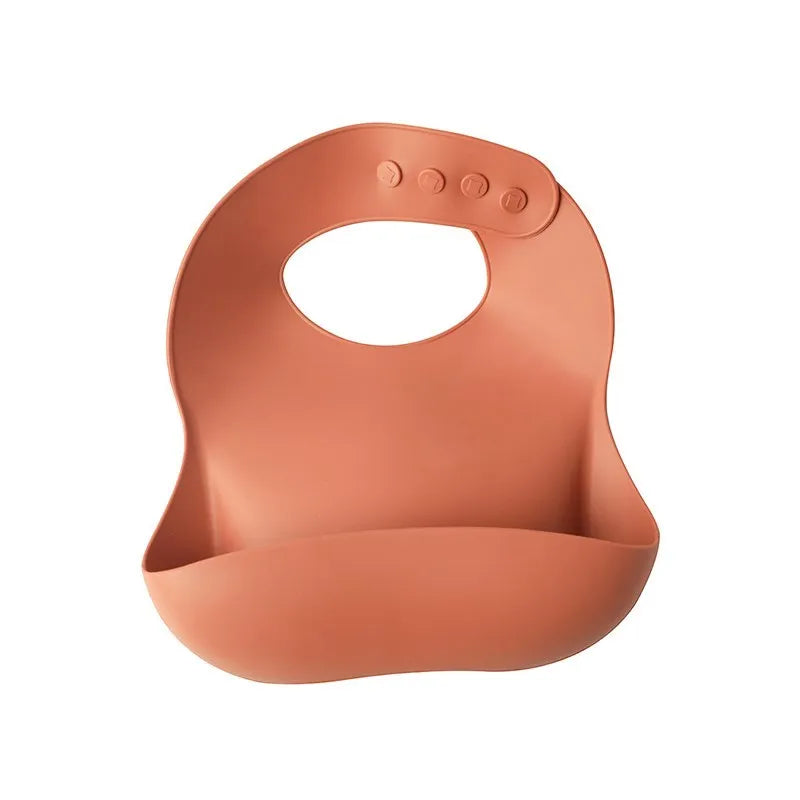 Baby Waterproof Silicone Bibs – Adjustable Feeding Bibs with Cute Bowknot Apron Design | Soft Toddler Bibs for Boys & Girls