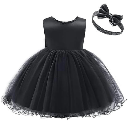 Baby Girls Christmas Princess Dress | Infant Christening & 1st Birthday Party Outfit | Newborn Wedding & Holiday Clothes