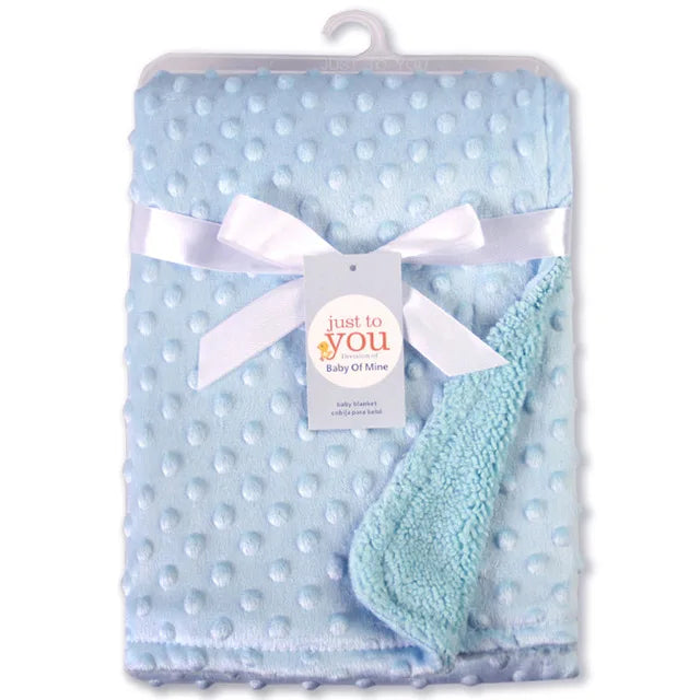 Baby Blanket & Swaddle Wrap – Newborn Thermal Soft Fleece Winter Bedding Set with Cotton Quilt | Infant Sleeping Cover