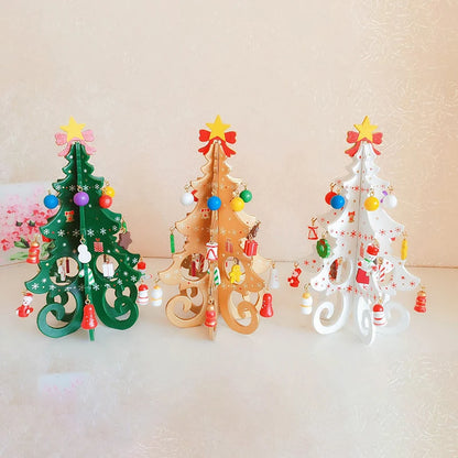 DIY Wooden Christmas Tree for Kids | Handmade 3D Stereo Scene Decoration | Children’s Christmas Ornaments & Holiday Craft