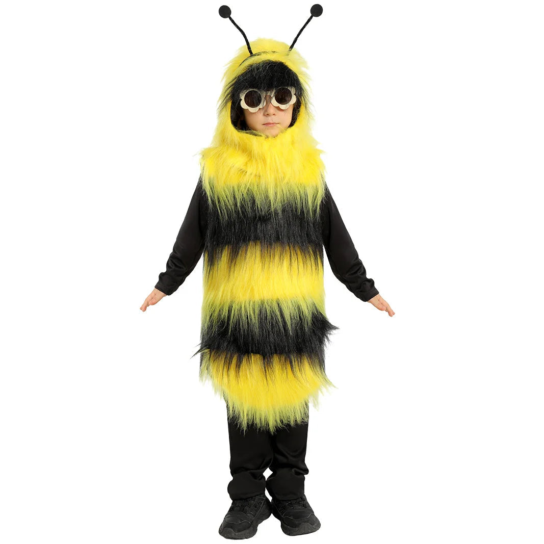 Baby & Kids Bee Costume | Halloween Role-Play Outfit with Dress & Headband | Cute Insect Costume for Christmas & Parties