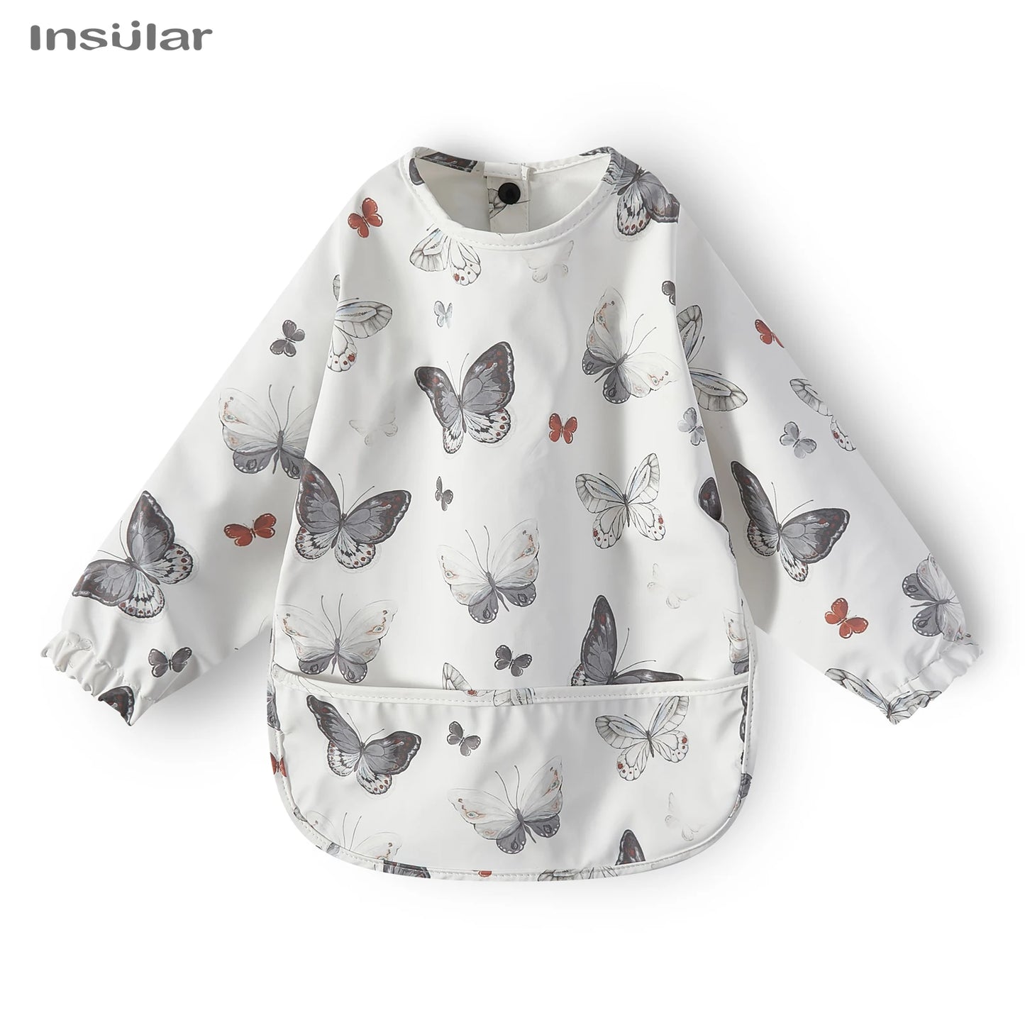 New Children Feeding Aprons – Waterproof Long Sleeve Baby Bib with Pocket | Full Cover Baby Bibs for Toddlers Boys & Girls