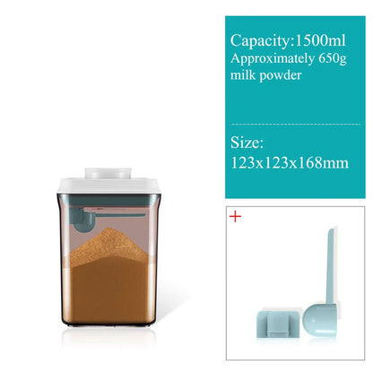Light-Proof Milk Powder Sealed Can – Portable Snap-On Storage Bucket, Moisture-Proof Container for Baby Formula, Rice & Noodles