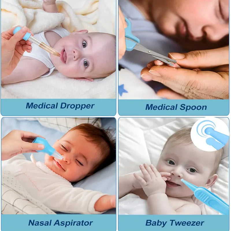 Baby Care Kit | Multi-Functional Newborn Health & Grooming Set | Nail Clipper, Comb, Brush & Infant Care Tools