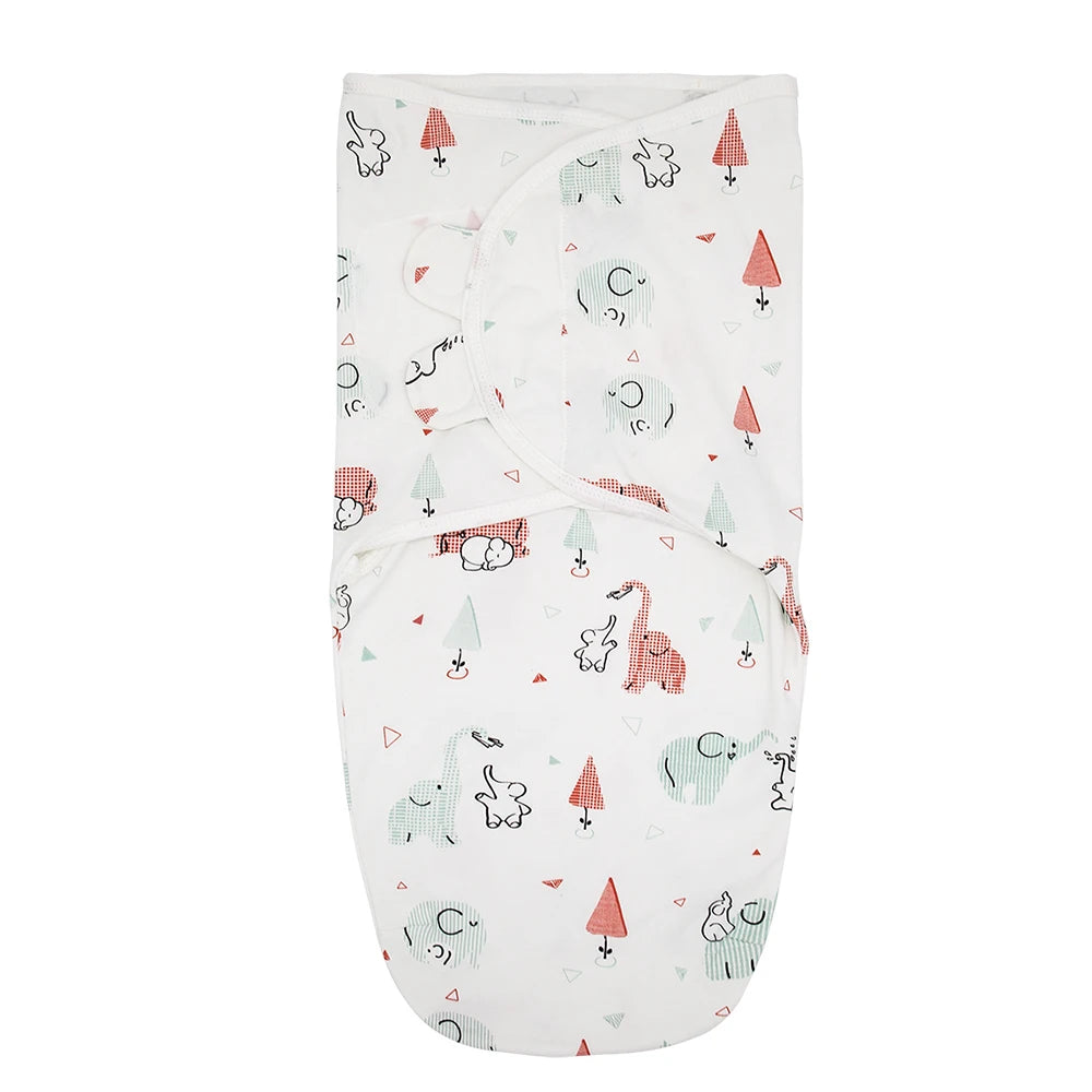 100% Cotton Baby Sleeping Bag – Newborn Swaddle Cocoon Envelope Blanket | Soft Sleepsack & Swaddling Wrap for Baby Girls