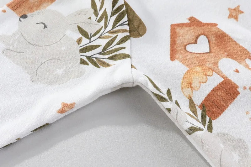 Pure Cotton Baby Sleeping Bag – Newborn One-Piece Sleep Sack with Long Sleeves, Anti-Startle Design for Summer & Spring