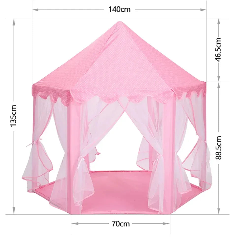 Portable Children’s Tent | Kids Play Tent Toys for Girls | Princess Castle Teepee, Indoor/Outdoor Playhouse, Baby Christmas Gift