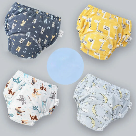Baby Training Pants – 6 Layer Cotton Cloth Diapers | Breathable, Reusable & Washable Underwear for Toddlers & Children