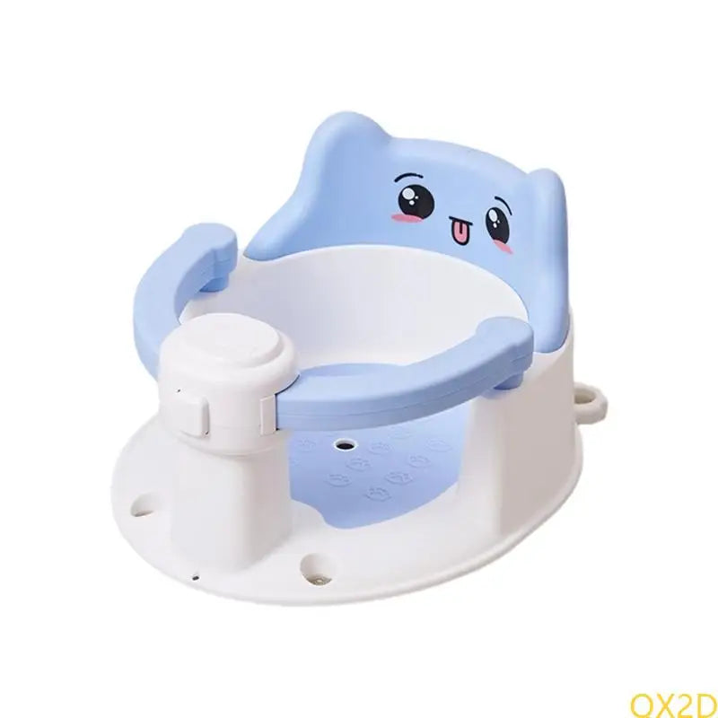 Infant Bathtub with Backrest Support – Baby Bath Tub for 6–15 Months, Non-Slip with Suction Cups, Easy to Remove
